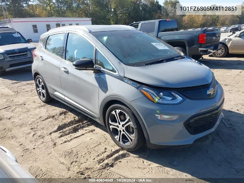 2021 Chevrolet Bolt Ev Fwd Premier VIN: 1G1FZ6S05M4112851 Lot: 40634049