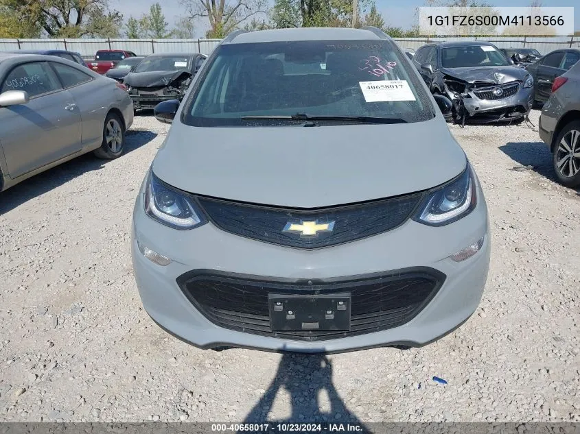 2021 Chevrolet Bolt Ev Fwd Premier VIN: 1G1FZ6S00M4113566 Lot: 40658017