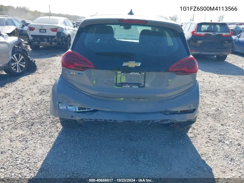 2021 Chevrolet Bolt Ev Fwd Premier VIN: 1G1FZ6S00M4113566 Lot: 40658017