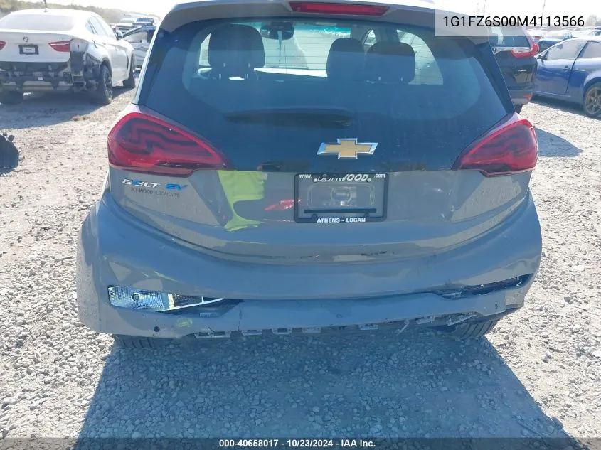 2021 Chevrolet Bolt Ev Fwd Premier VIN: 1G1FZ6S00M4113566 Lot: 40658017