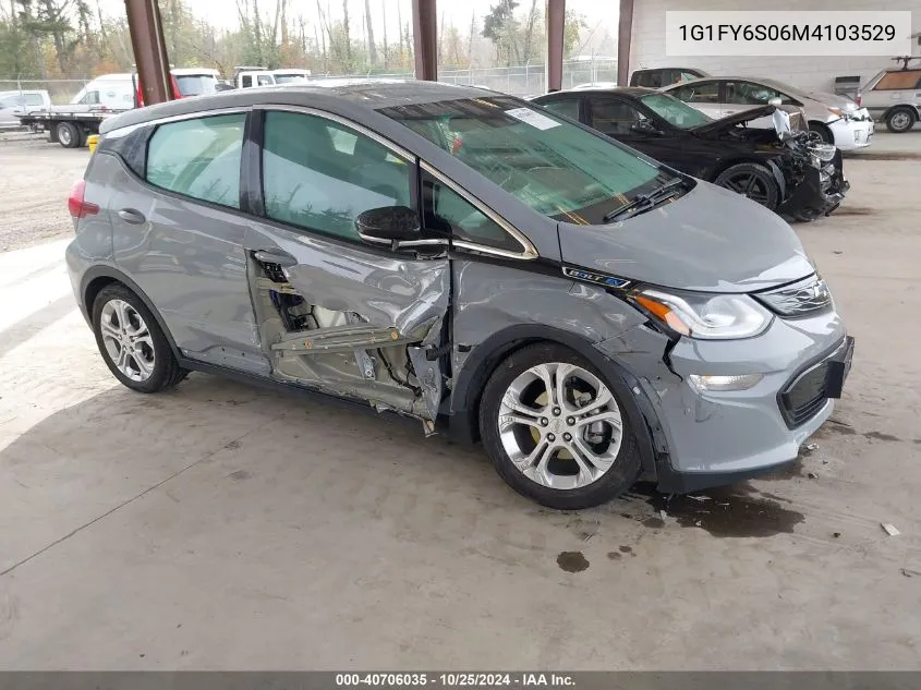 2021 Chevrolet Bolt Ev Fwd Lt VIN: 1G1FY6S06M4103529 Lot: 40706035