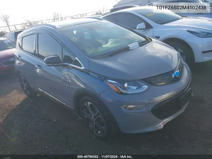 2021 Chevrolet Bolt Ev Fwd Premier VIN: 1G1FZ6S02M4102438 Lot: 40790302