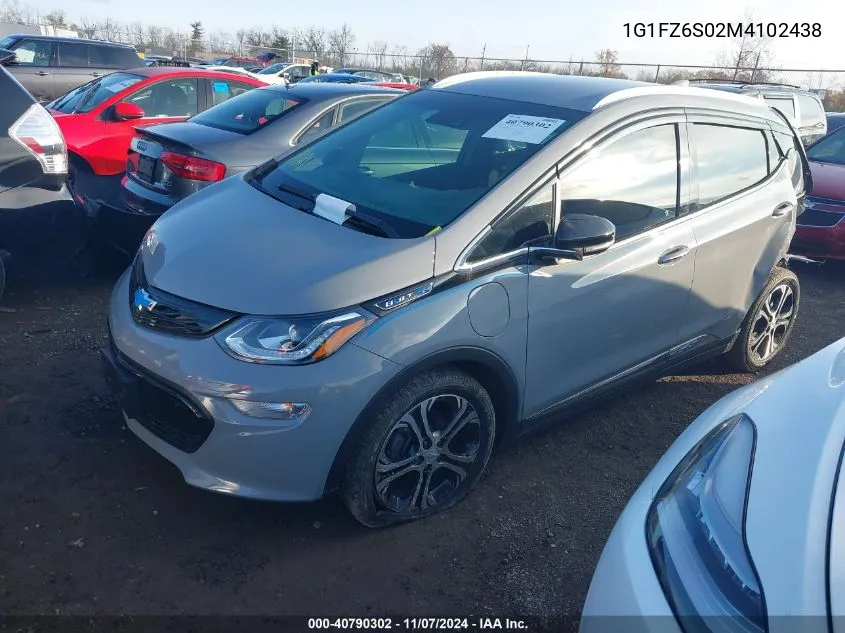 2021 Chevrolet Bolt Ev Fwd Premier VIN: 1G1FZ6S02M4102438 Lot: 40790302