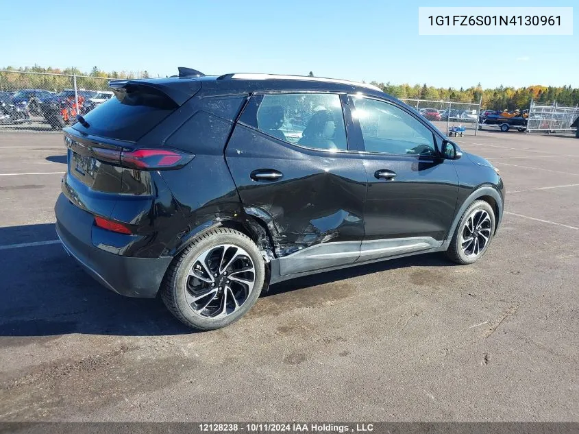 2022 Chevrolet Bolt Euv Premier VIN: 1G1FZ6S01N4130961 Lot: 12128238