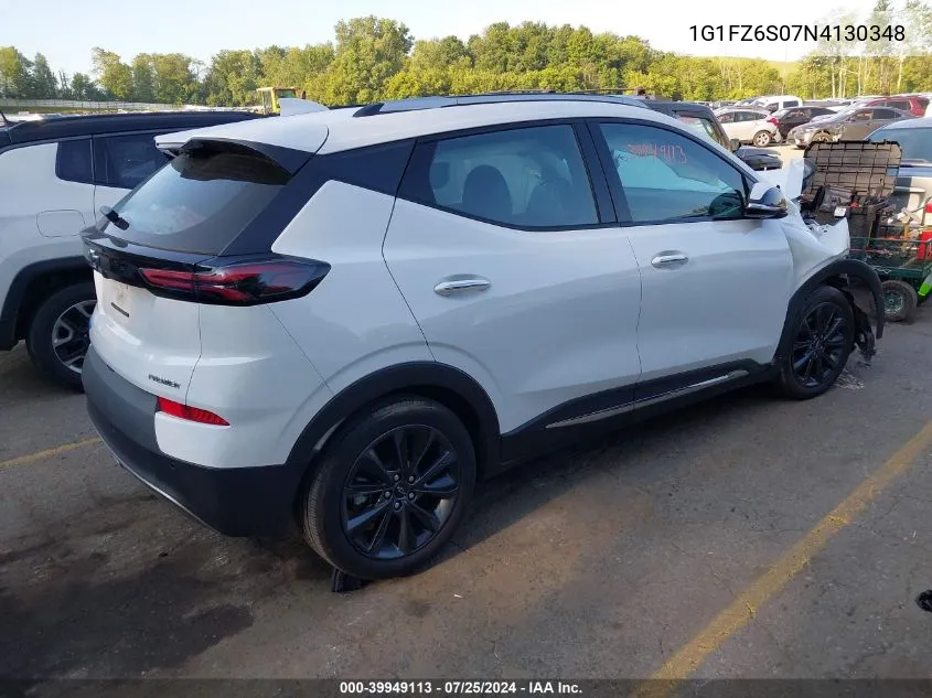 2022 Chevrolet Bolt Euv Fwd Premier VIN: 1G1FZ6S07N4130348 Lot: 39949113