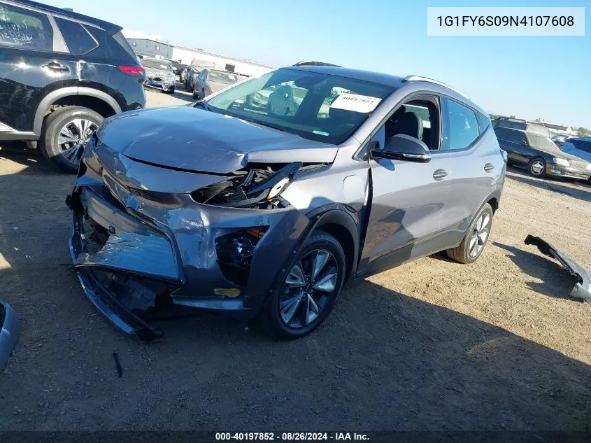 2022 Chevrolet Bolt Euv Fwd Lt VIN: 1G1FY6S09N4107608 Lot: 40197852