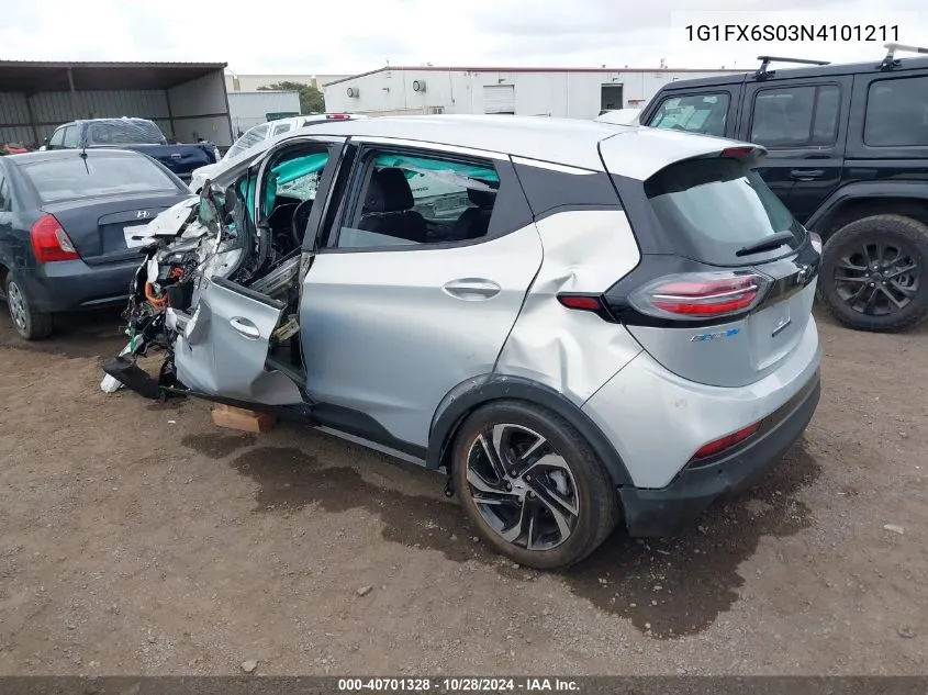 2022 Chevrolet Bolt Ev Fwd 2Lt VIN: 1G1FX6S03N4101211 Lot: 40701328