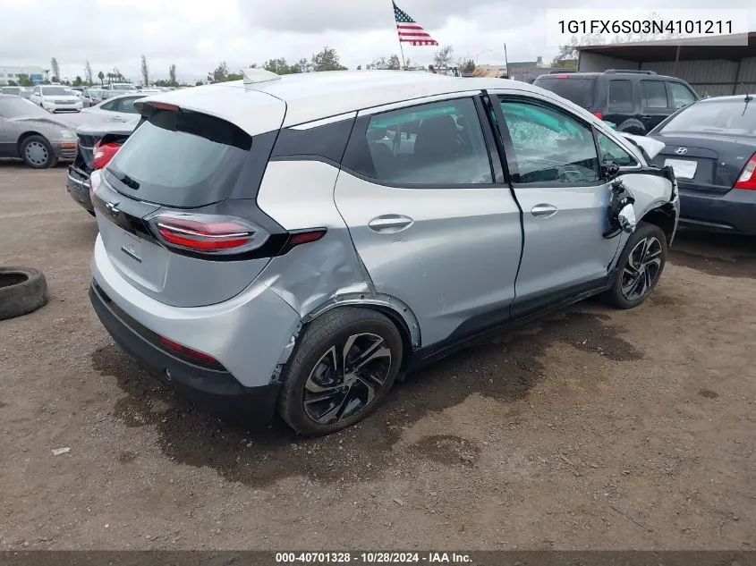 2022 Chevrolet Bolt Ev Fwd 2Lt VIN: 1G1FX6S03N4101211 Lot: 40701328