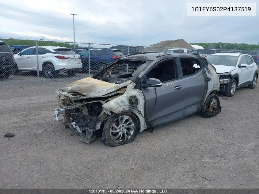 2023 Chevrolet Bolt Euv VIN: 1G1FY6S02P4137519 Lot: 12013115