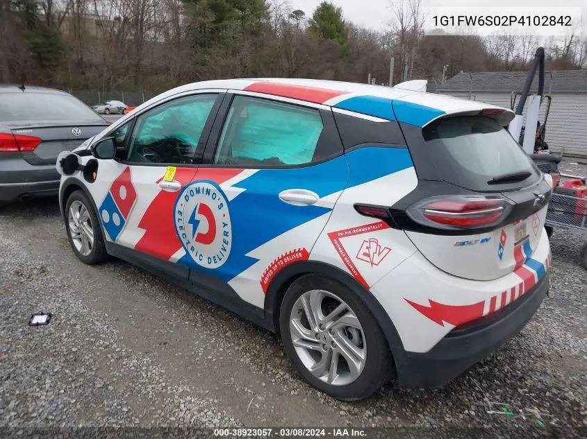 2023 Chevrolet Bolt Ev Fwd 1Lt VIN: 1G1FW6S02P4102842 Lot: 38923057