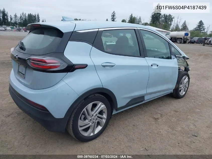 2023 Chevrolet Bolt Ev Fwd 1Lt VIN: 1G1FW6S04P4187439 Lot: 39760234