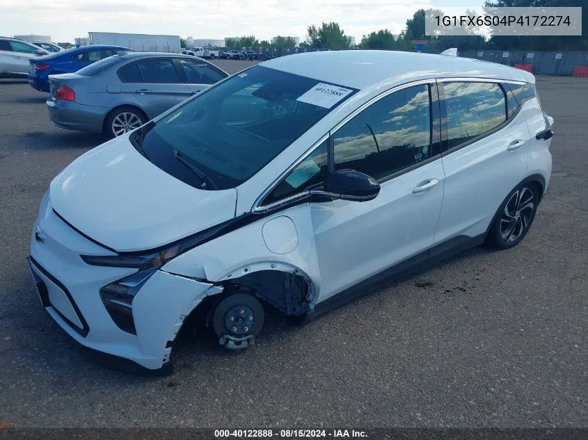 2023 Chevrolet Bolt Ev Fwd 2Lt VIN: 1G1FX6S04P4172274 Lot: 40122888