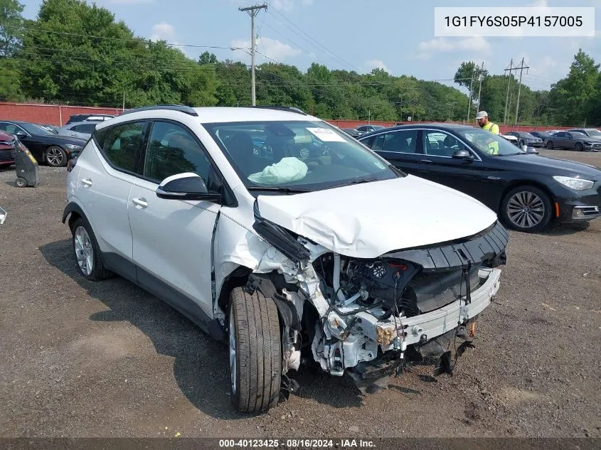 2023 Chevrolet Bolt Euv Fwd Lt VIN: 1G1FY6S05P4157005 Lot: 40123425