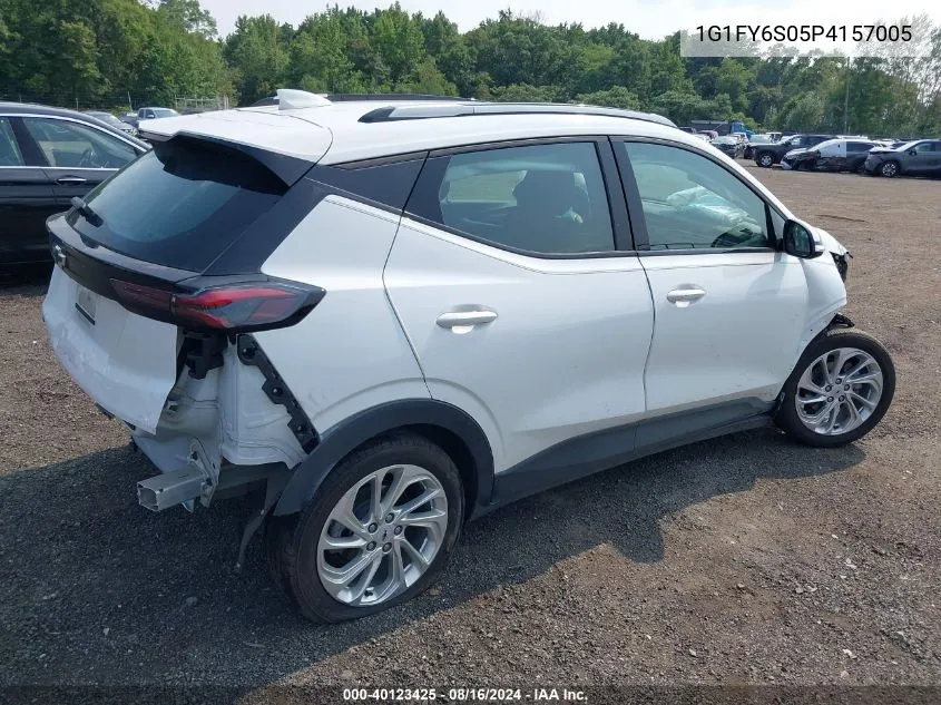 2023 Chevrolet Bolt Euv Fwd Lt VIN: 1G1FY6S05P4157005 Lot: 40123425