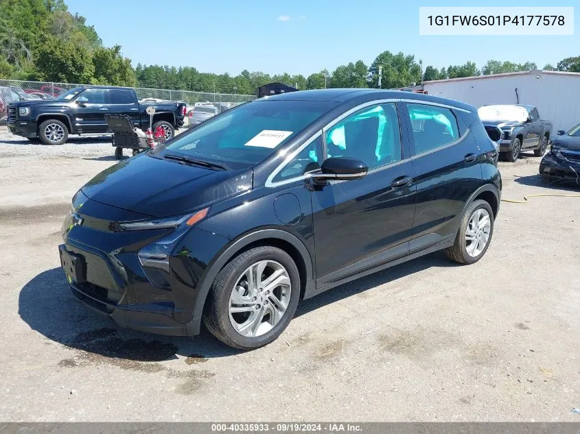 2023 Chevrolet Bolt Ev Fwd 1Lt VIN: 1G1FW6S01P4177578 Lot: 40335933