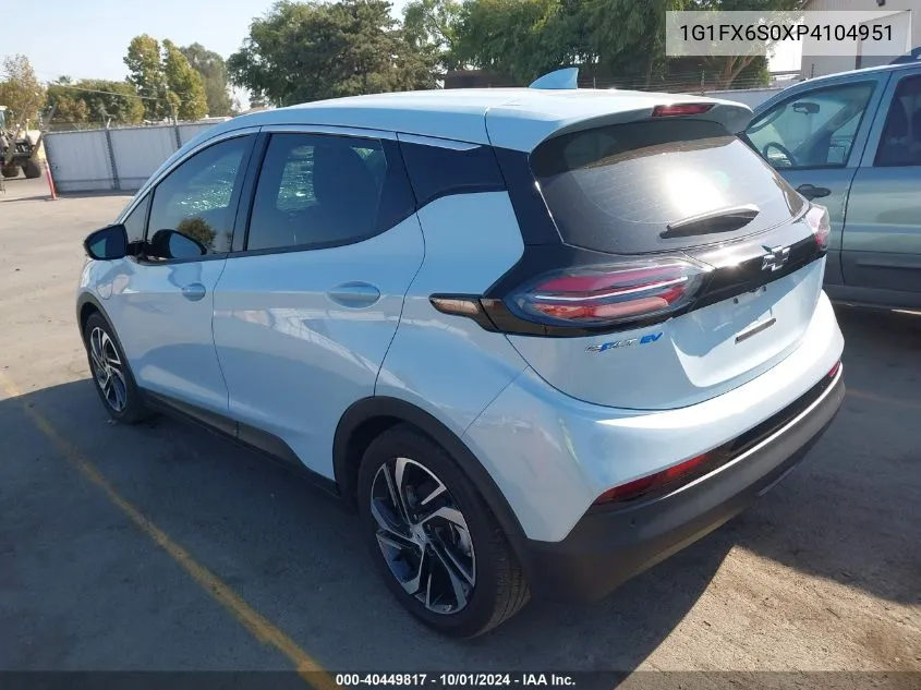 2023 Chevrolet Bolt Ev 2Lt VIN: 1G1FX6S0XP4104951 Lot: 40449817