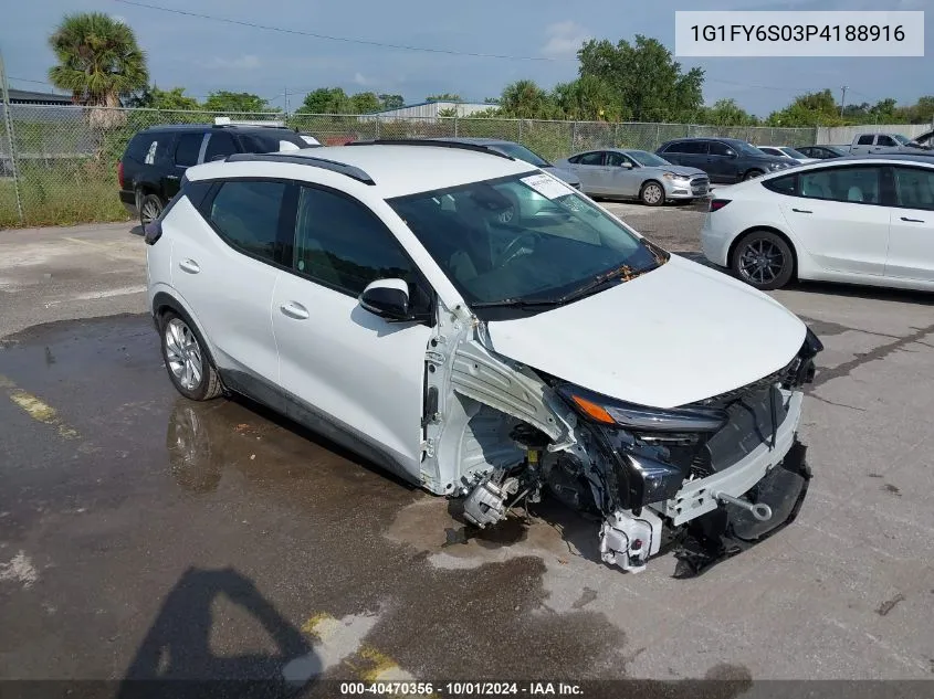 2023 Chevrolet Bolt Euv Fwd Lt VIN: 1G1FY6S03P4188916 Lot: 40470356