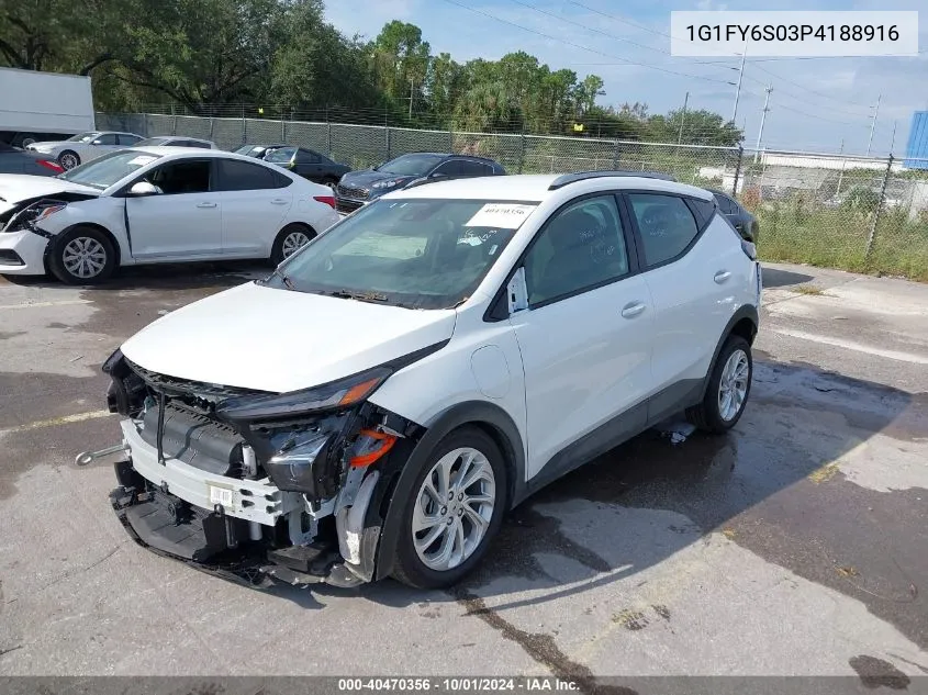 2023 Chevrolet Bolt Euv Fwd Lt VIN: 1G1FY6S03P4188916 Lot: 40470356