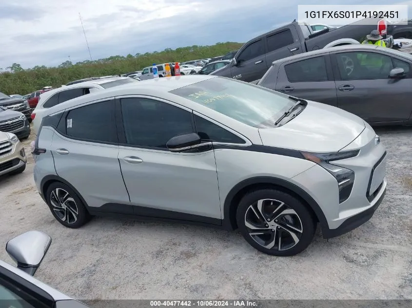 2023 Chevrolet Bolt Ev 2Lt VIN: 1G1FX6S01P4192451 Lot: 40477442