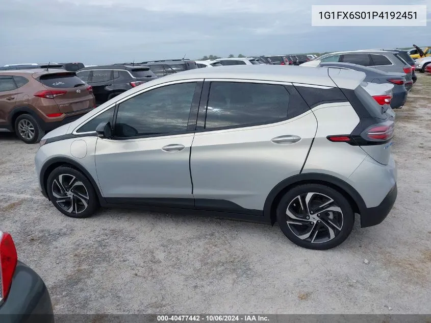 2023 Chevrolet Bolt Ev 2Lt VIN: 1G1FX6S01P4192451 Lot: 40477442