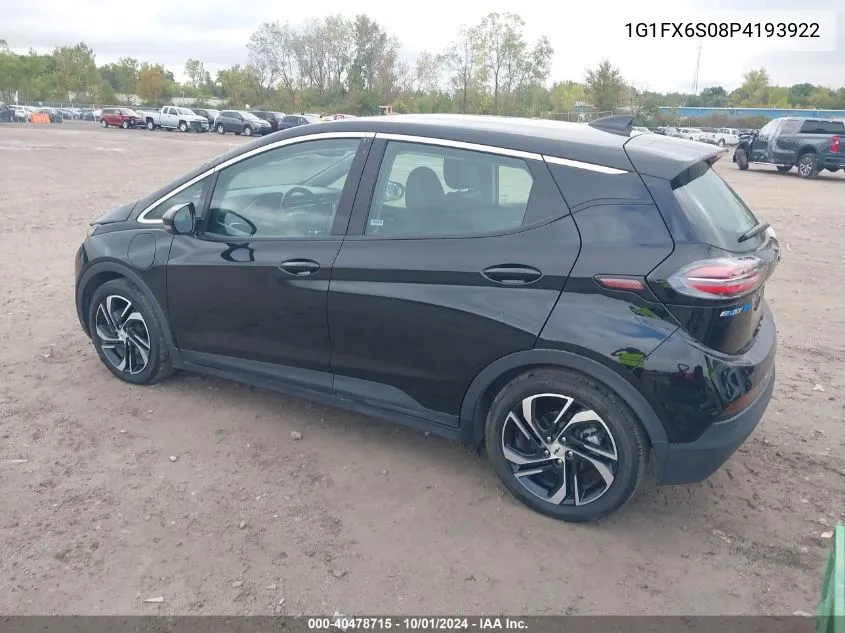 2023 Chevrolet Bolt Ev Fwd 2Lt VIN: 1G1FX6S08P4193922 Lot: 40478715