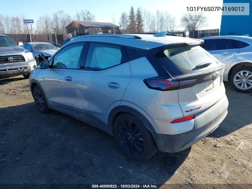 2023 Chevrolet Bolt Euv Fwd Lt VIN: 1G1FY6S07P4169012 Lot: 40500922