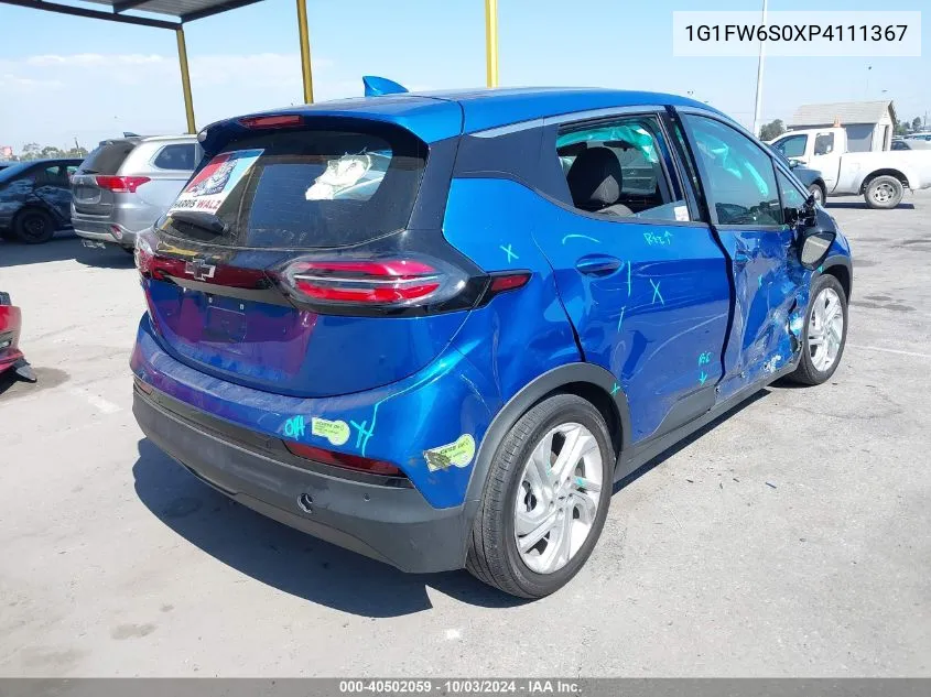 2023 Chevrolet Bolt Ev Fwd 1Lt VIN: 1G1FW6S0XP4111367 Lot: 40502059