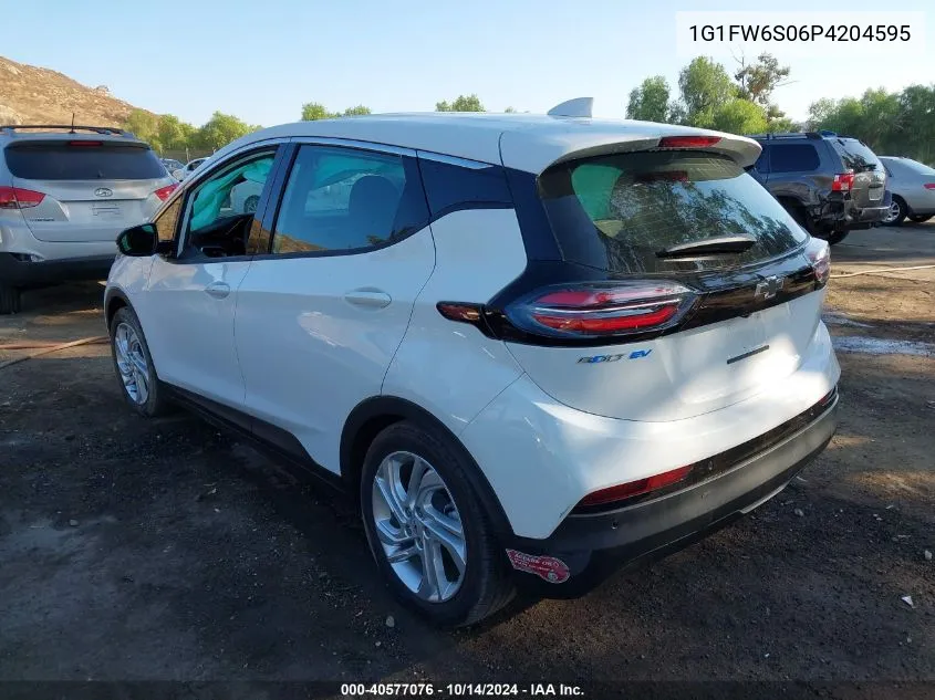 2023 Chevrolet Bolt Ev Fwd 1Lt VIN: 1G1FW6S06P4204595 Lot: 40577076