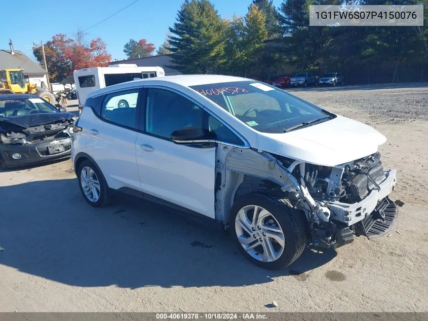 2023 Chevrolet Bolt Ev Fwd 1Lt VIN: 1G1FW6S07P4150076 Lot: 40619378