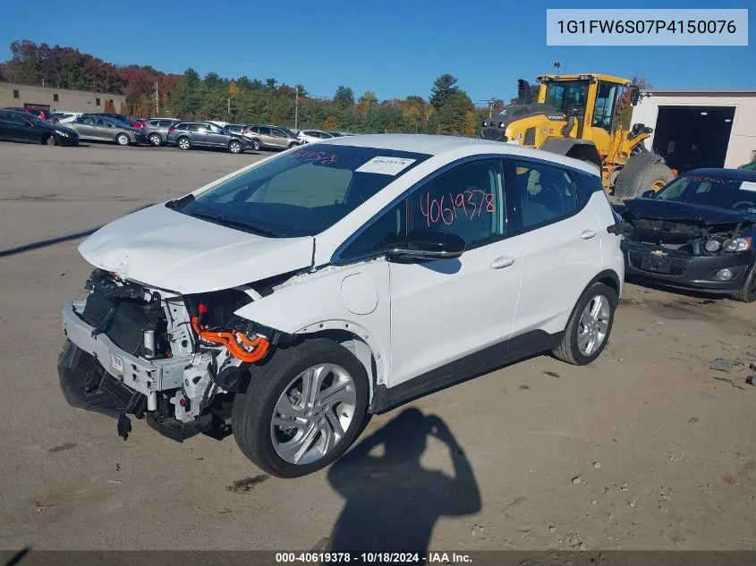 2023 Chevrolet Bolt Ev Fwd 1Lt VIN: 1G1FW6S07P4150076 Lot: 40619378