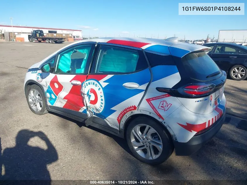 2023 Chevrolet Bolt Ev Fwd 1Lt VIN: 1G1FW6S01P4108244 Lot: 40635014