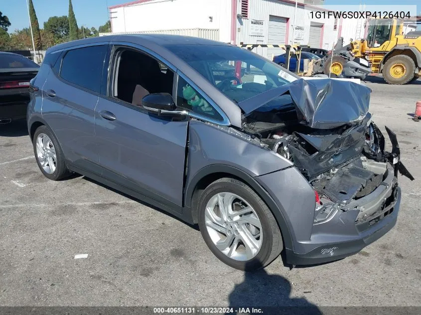 2023 Chevrolet Bolt Ev Fwd 1Lt VIN: 1G1FW6S0XP4126404 Lot: 40651131