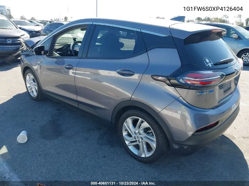 2023 Chevrolet Bolt Ev Fwd 1Lt VIN: 1G1FW6S0XP4126404 Lot: 40651131