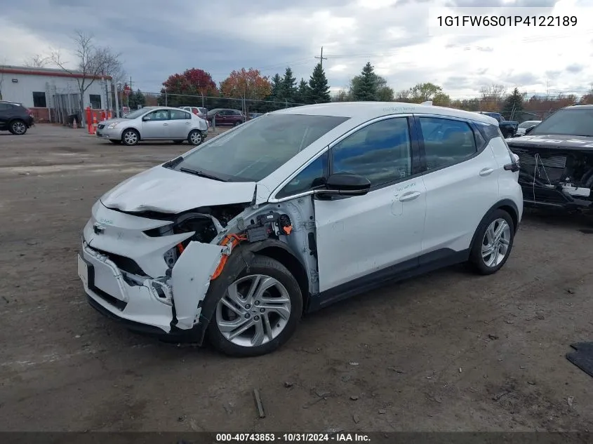 2023 Chevrolet Bolt Ev Fwd 1Lt VIN: 1G1FW6S01P4122189 Lot: 40743853