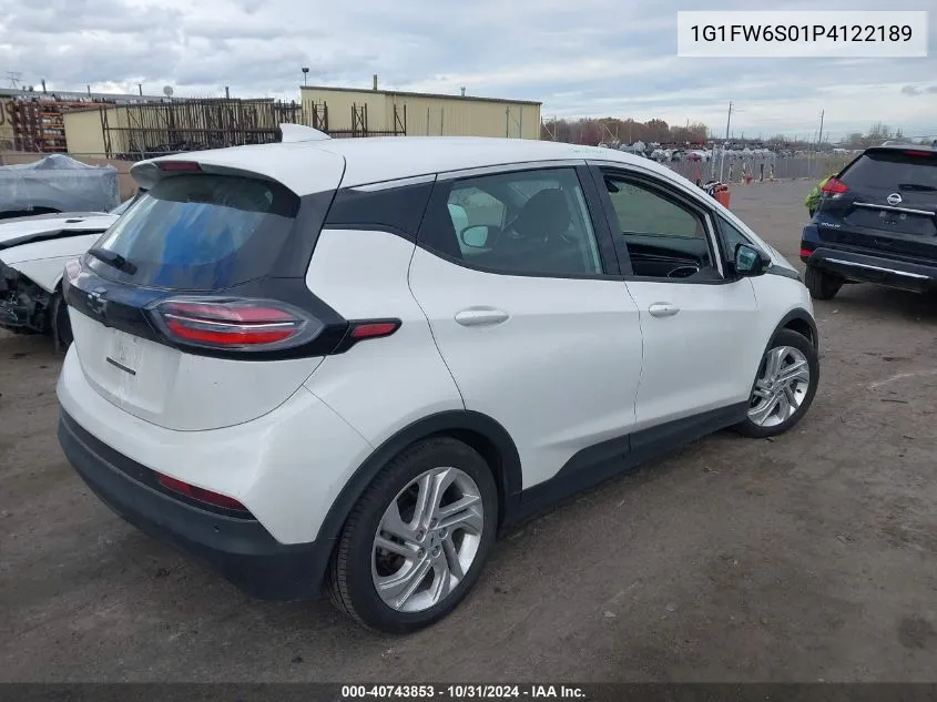 2023 Chevrolet Bolt Ev Fwd 1Lt VIN: 1G1FW6S01P4122189 Lot: 40743853