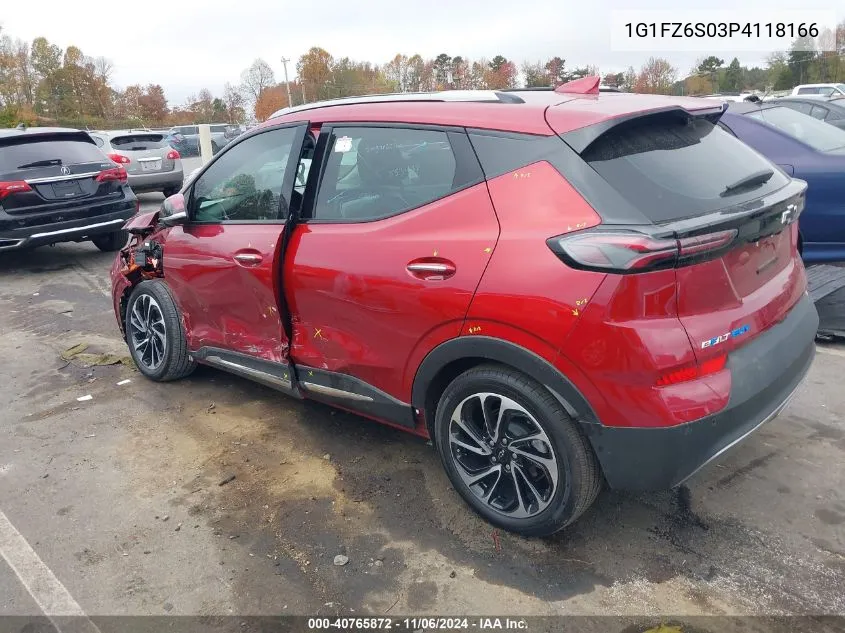 2023 Chevrolet Bolt Euv Fwd Premier VIN: 1G1FZ6S03P4118166 Lot: 40765872