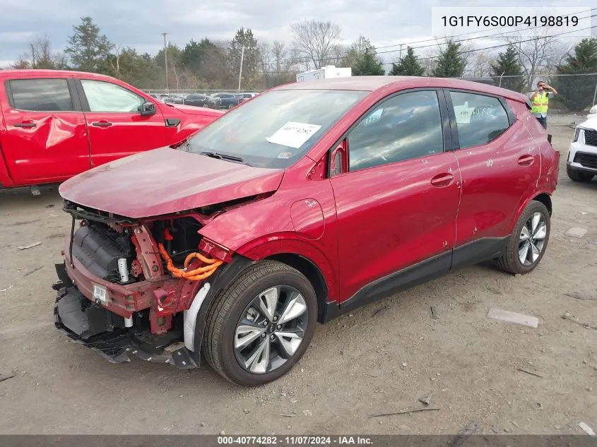 2023 Chevrolet Bolt Euv Fwd Lt VIN: 1G1FY6S00P4198819 Lot: 40774282