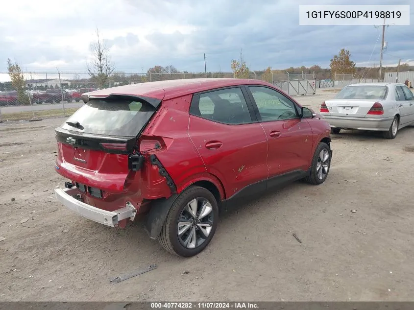 2023 Chevrolet Bolt Euv Fwd Lt VIN: 1G1FY6S00P4198819 Lot: 40774282