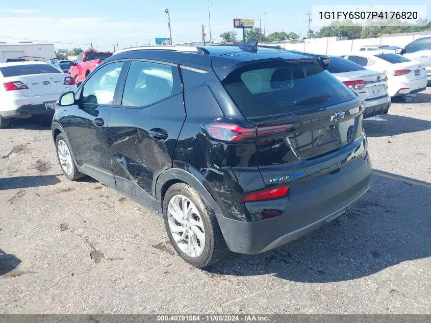 2023 Chevrolet Bolt Euv Fwd Lt VIN: 1G1FY6S07P4176820 Lot: 40791564