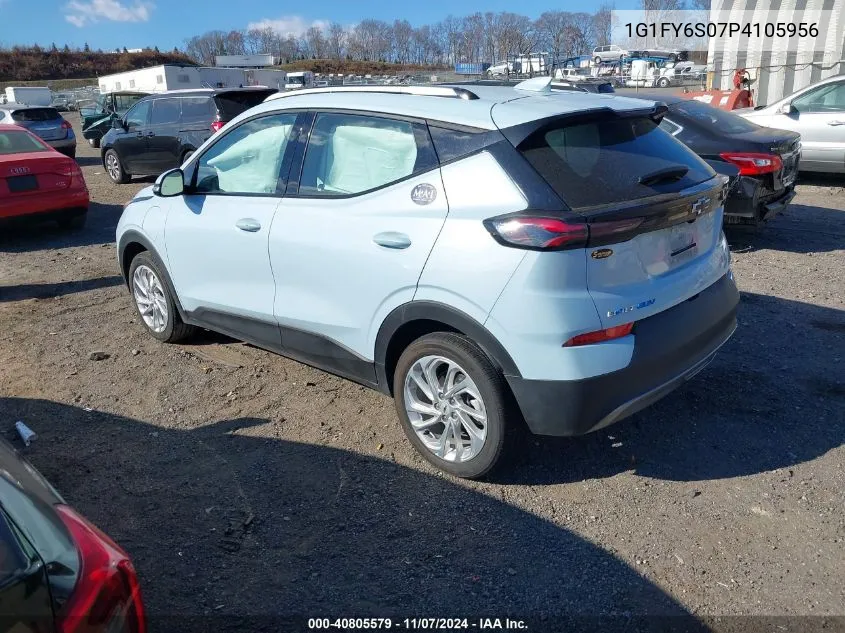 2023 Chevrolet Bolt Euv Fwd Lt VIN: 1G1FY6S07P4105956 Lot: 40805579