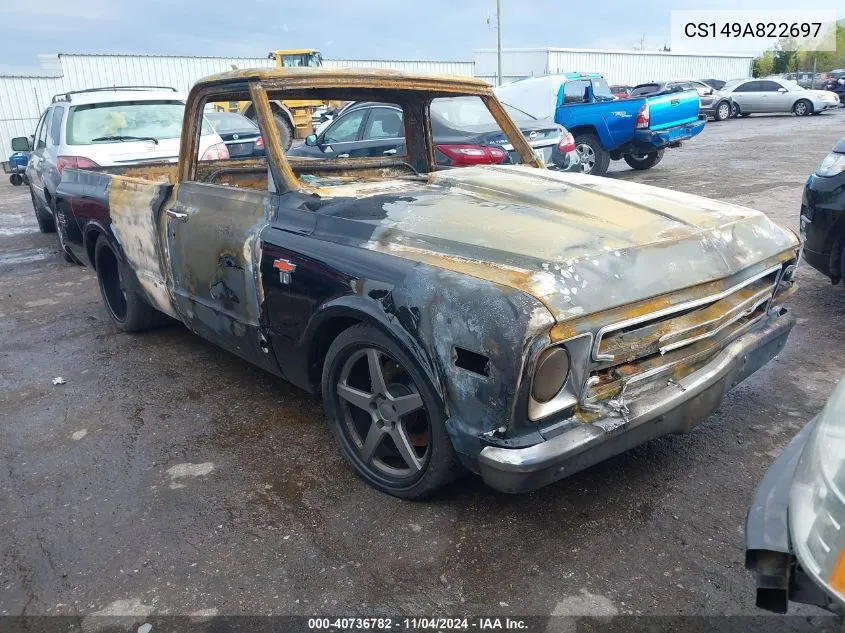 1969 Chevrolet C10 VIN: CS149A822697 Lot: 40736782