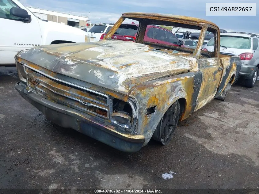 1969 Chevrolet C10 VIN: CS149A822697 Lot: 40736782