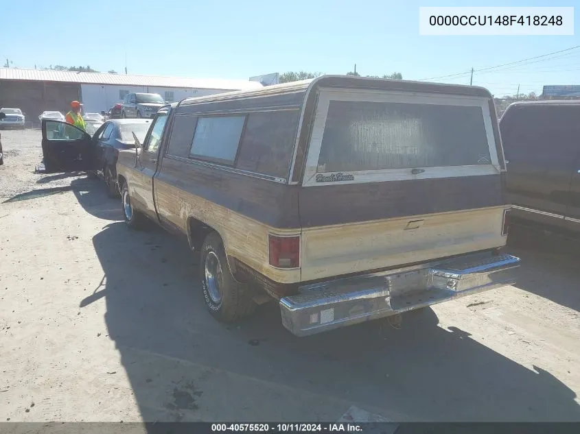 0000CCU148F418248 1978 Chevrolet C10