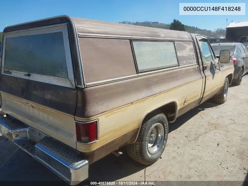 0000CCU148F418248 1978 Chevrolet C10