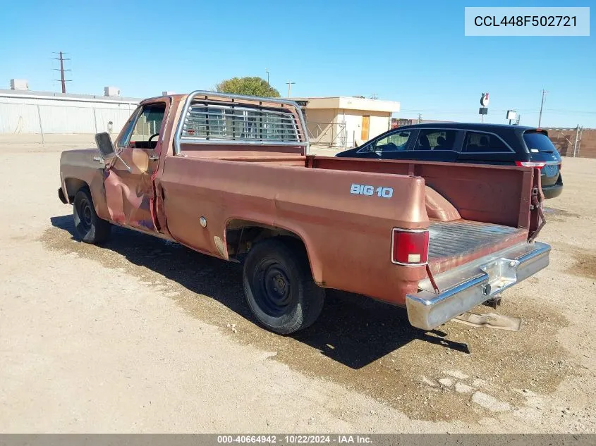 CCL448F502721 1978 Chevrolet C10