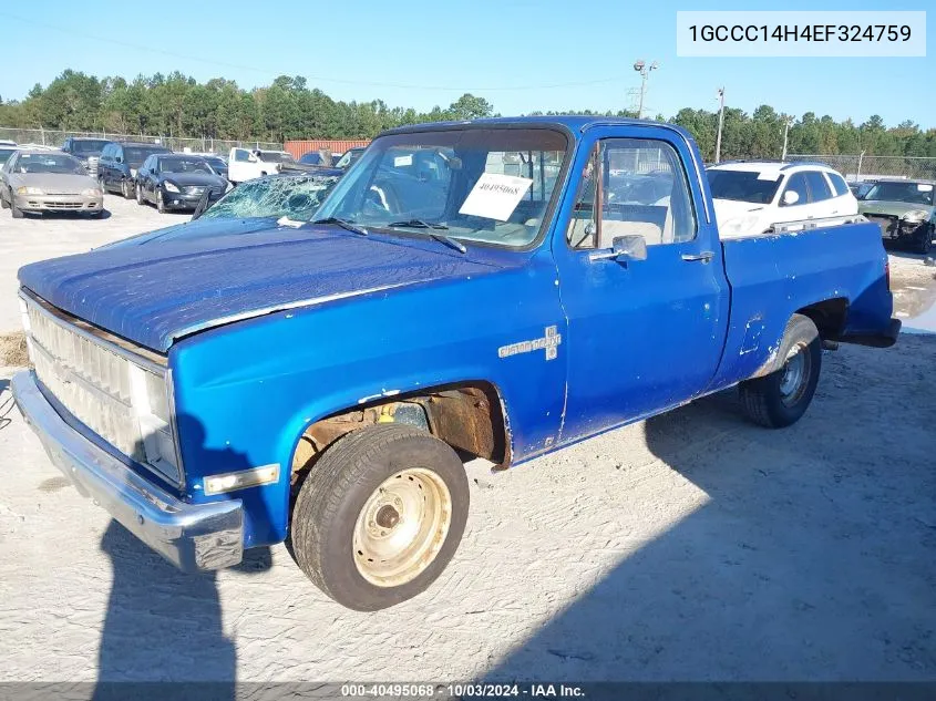 1GCCC14H4EF324759 1984 Chevrolet C10