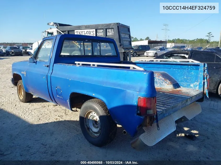 1GCCC14H4EF324759 1984 Chevrolet C10