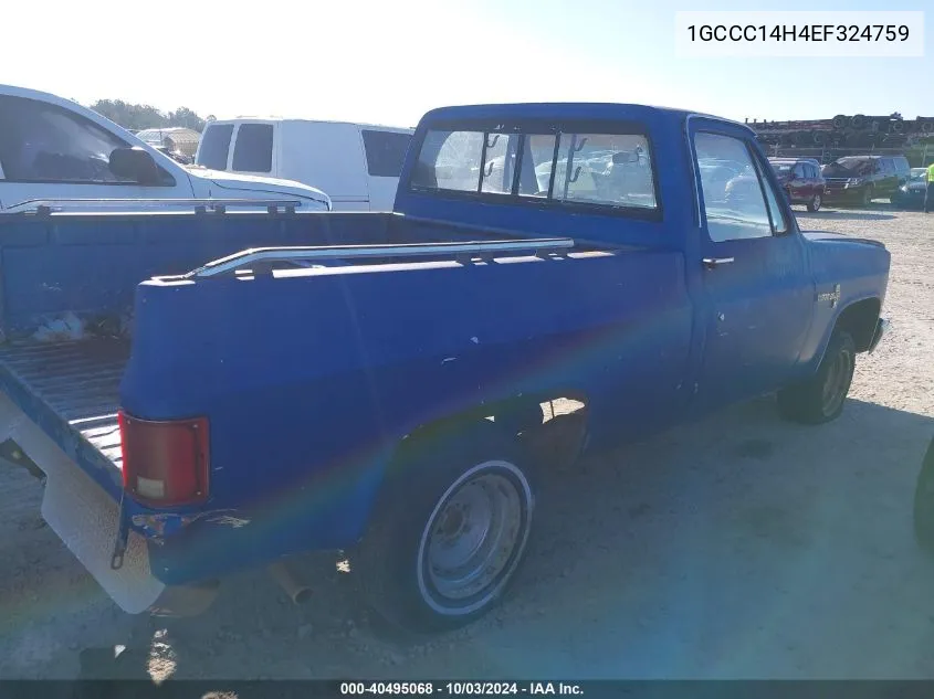 1GCCC14H4EF324759 1984 Chevrolet C10