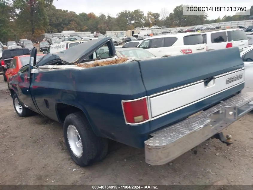 1985 Chevrolet C10 VIN: 2GCDC14H8F1213760 Lot: 40754015