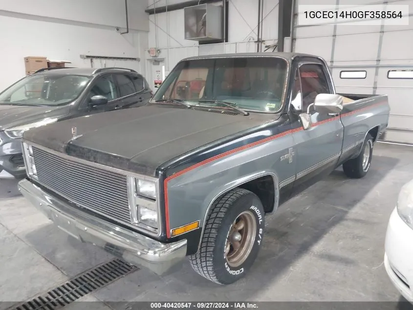 1GCEC14H0GF358564 1986 Chevrolet C10